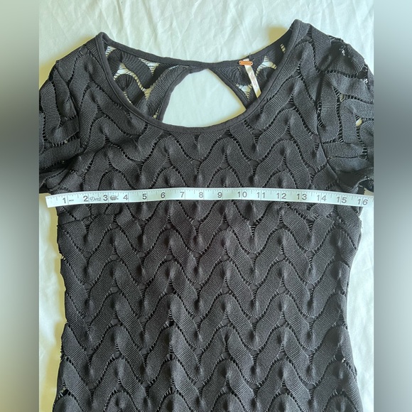 Free People Wild Things Bodycon Black Dress Size Small - Picture 11 of 11